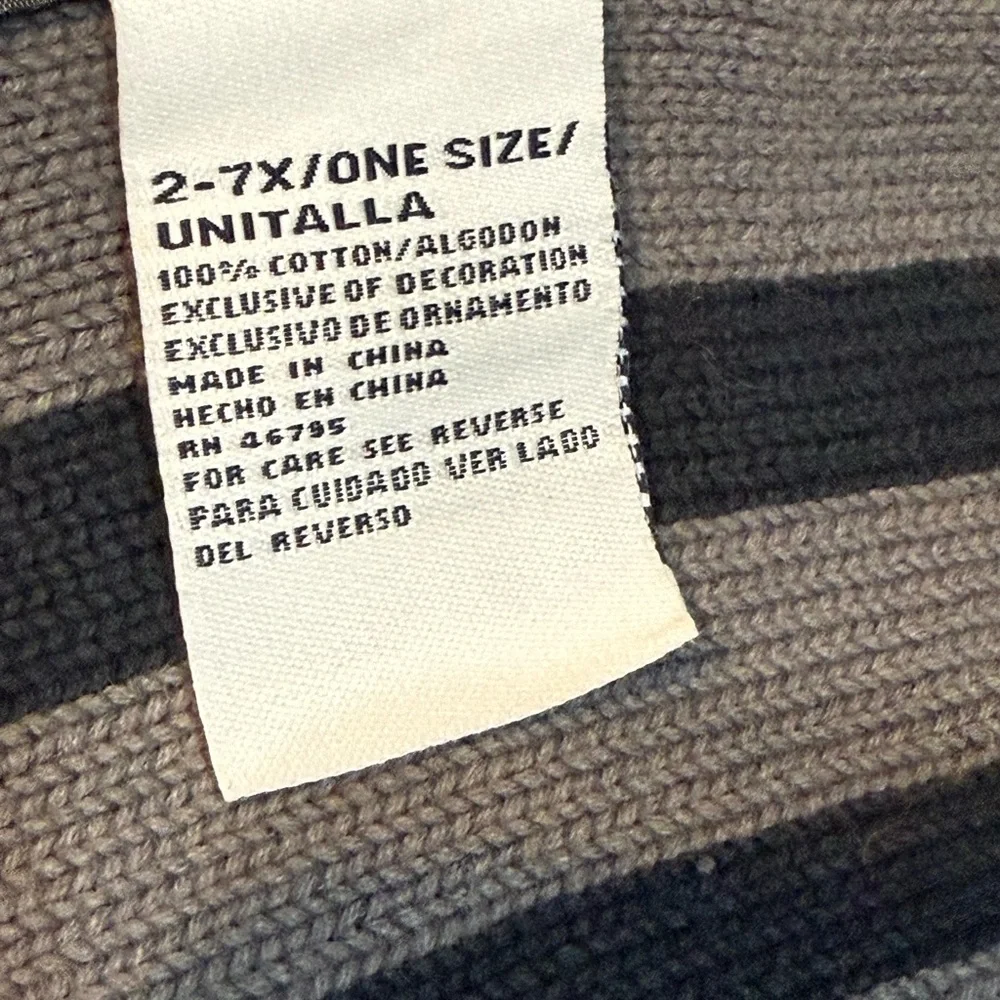 Rocawear‎ Black & Grey Striped Knit Scarf 🧣